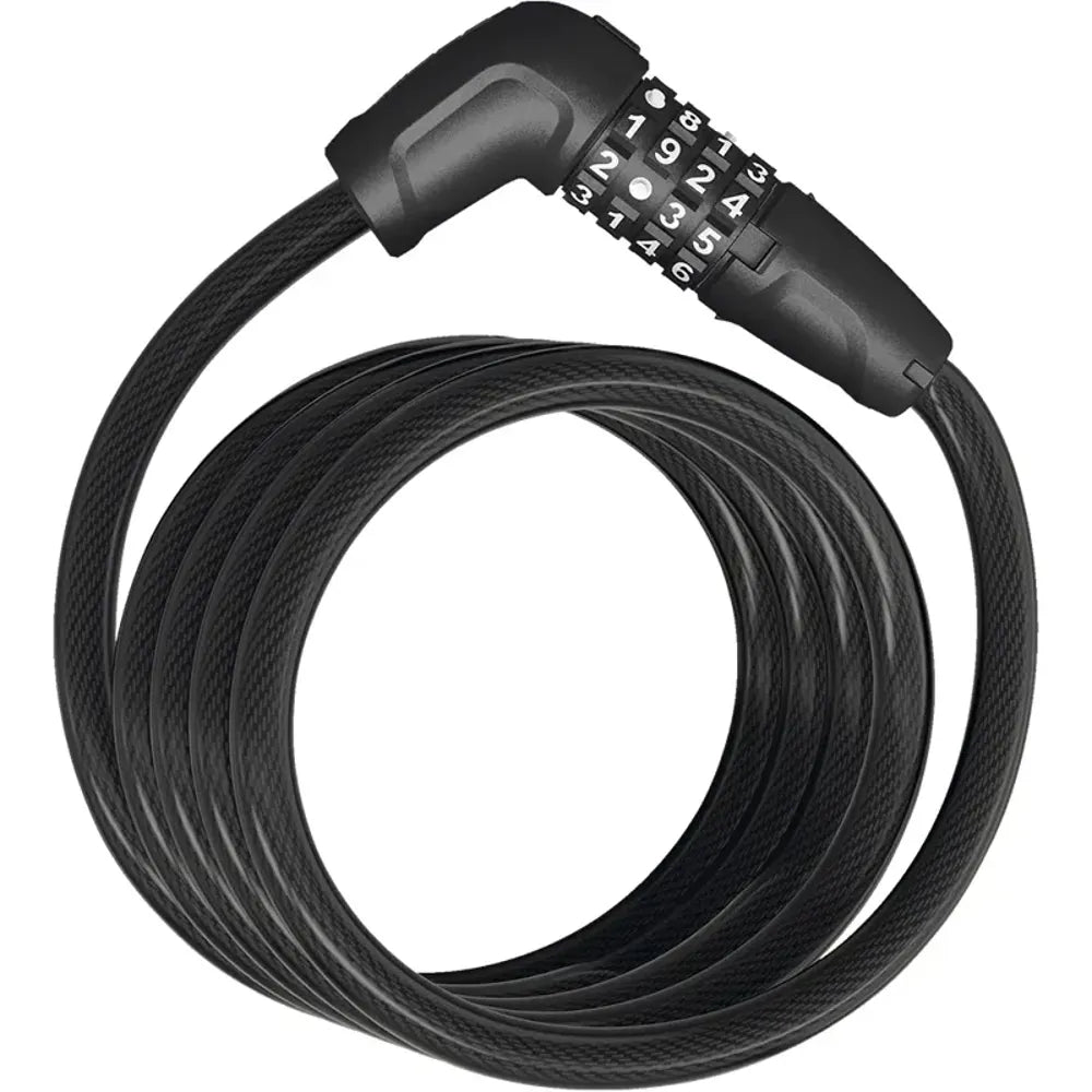 Abus - Coil Cable Lock - 5510C/180 BK Numero Black 180cm