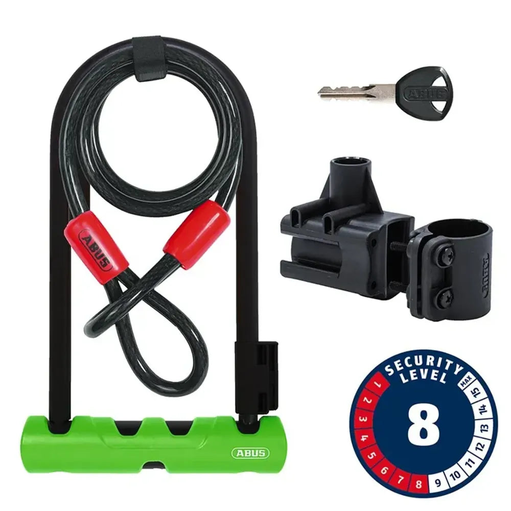 Abus - D-Lock - 410K/170HB230 SH Ultra + Cobra 10/ 120 Green d lock