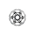 Hope Floating Disc Brake Rotor 6 Bolt - 180mm - Black