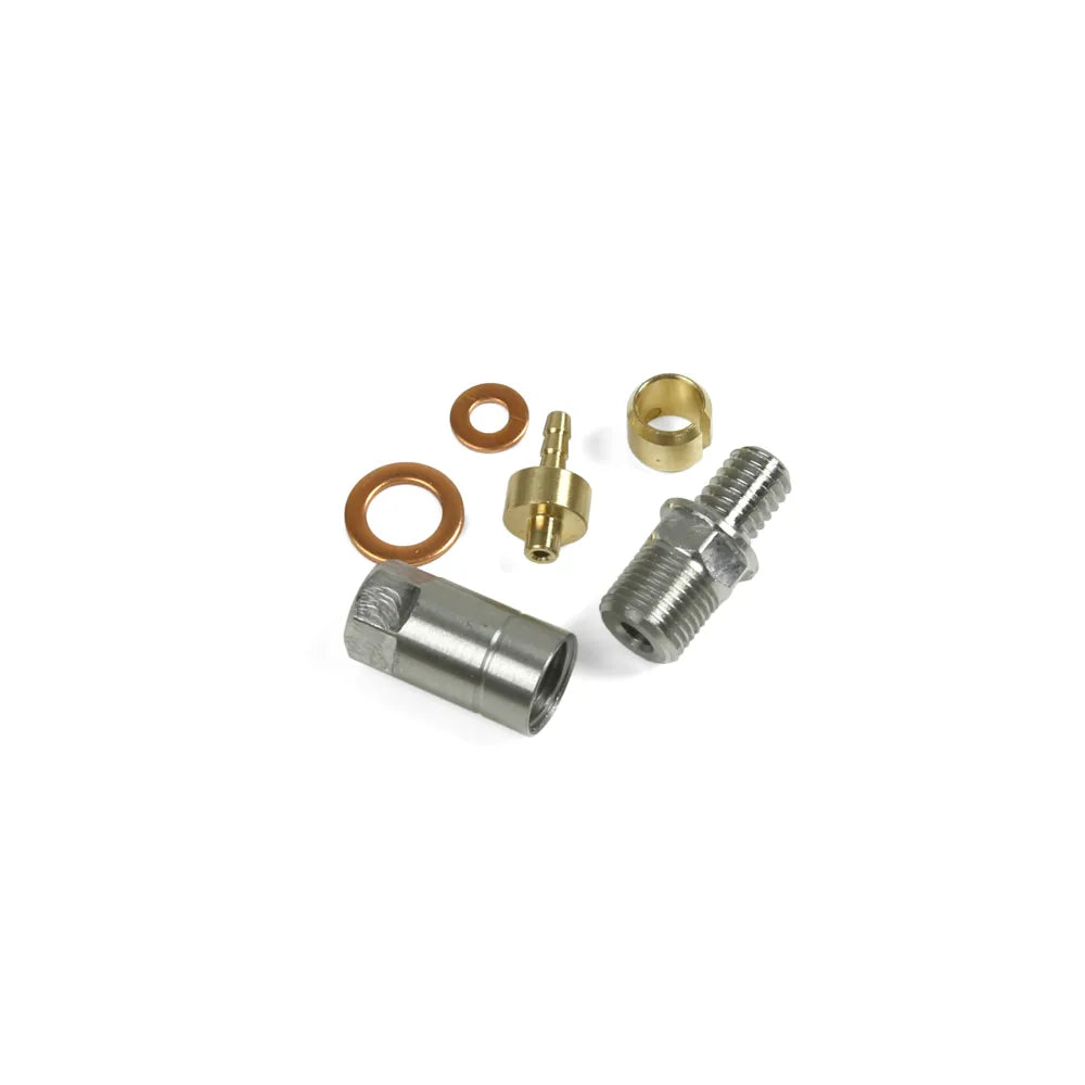 Straight Connector Complete - 5mm Black/ Braided