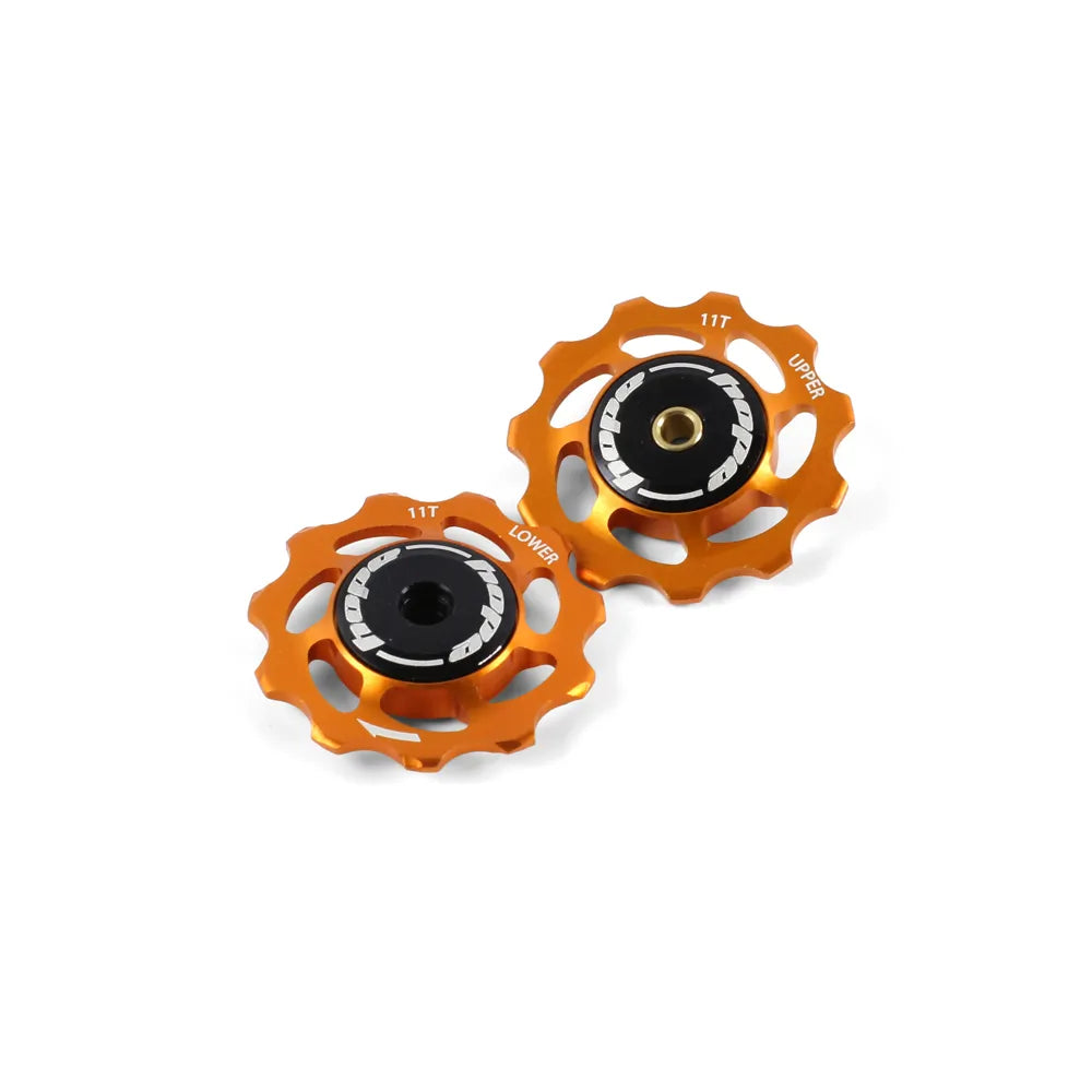 11 Tooth Jockey Wheels - Pair - Orange