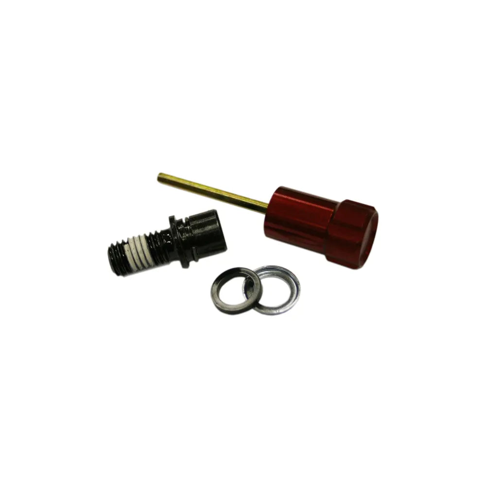 RockShox Spare - Front Suspension Internals Right Rebound Adjuster Knob/Boltkit Aluminium Red Short: size