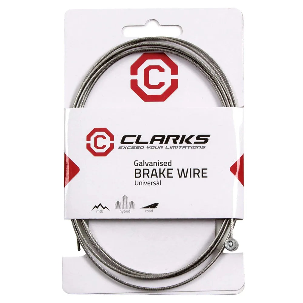 Clarks Universal Galvanised Inner Brake Wire L2000mm Fits All Major Systems: size