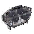 btl-21 bright and fresh chain cleaner clips around the chain, features several brushes and degreaser reservoir