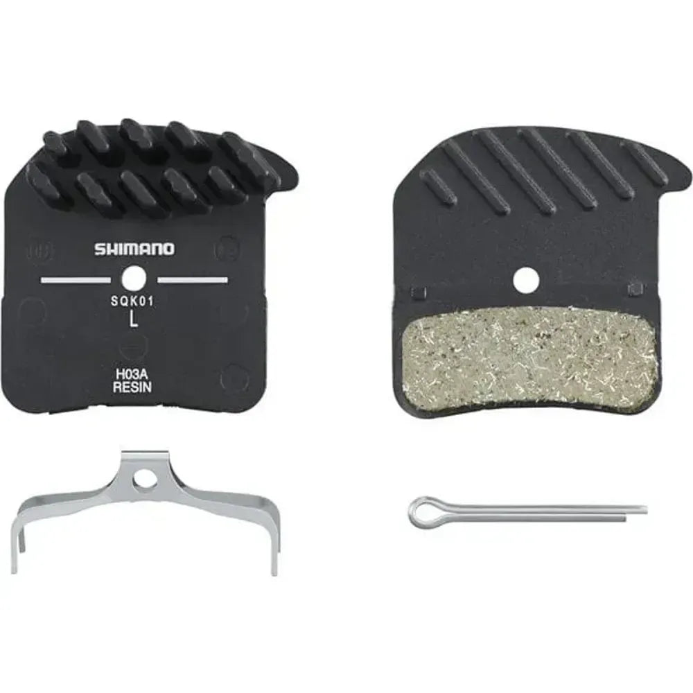 BRBX H03A Resin Pad Alloy Back W/ Fin Black one size