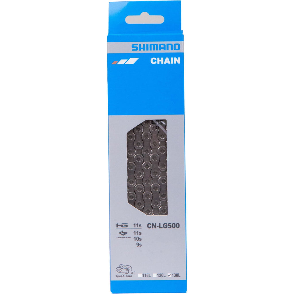 Shimano CN-LG500 Linkglide Chain 9/10/11 Speed - 138 Links Plus Quick-Link