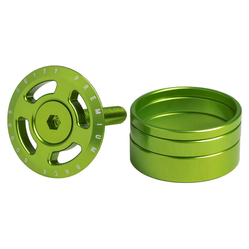 DEITY CROSSHAIR Headset Cap Kit: GREEN size