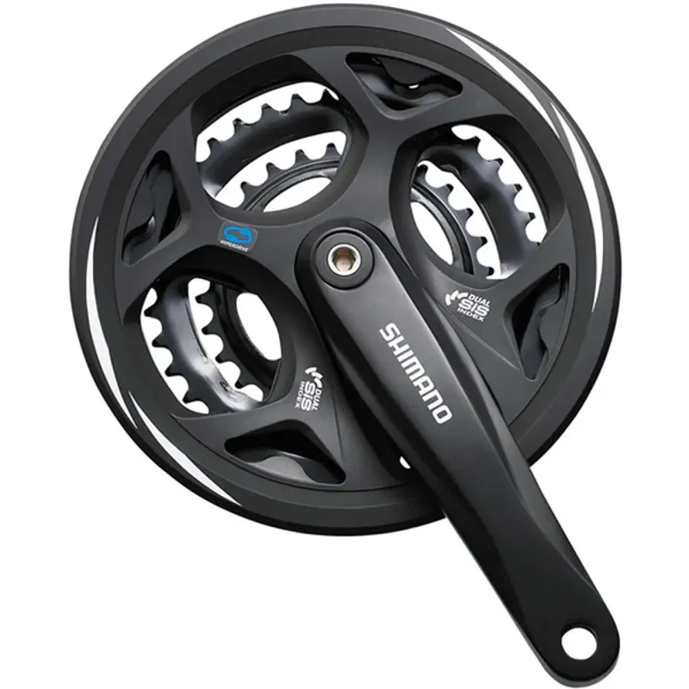 C/SET M311 42/32/22 BK W/O CG 175mm Black 42 / 32 / 22 teeth 175 mm