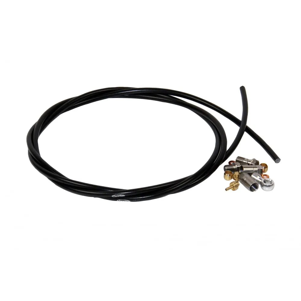 5mm Hose Inc. 90 & Straight Conn. Black complete