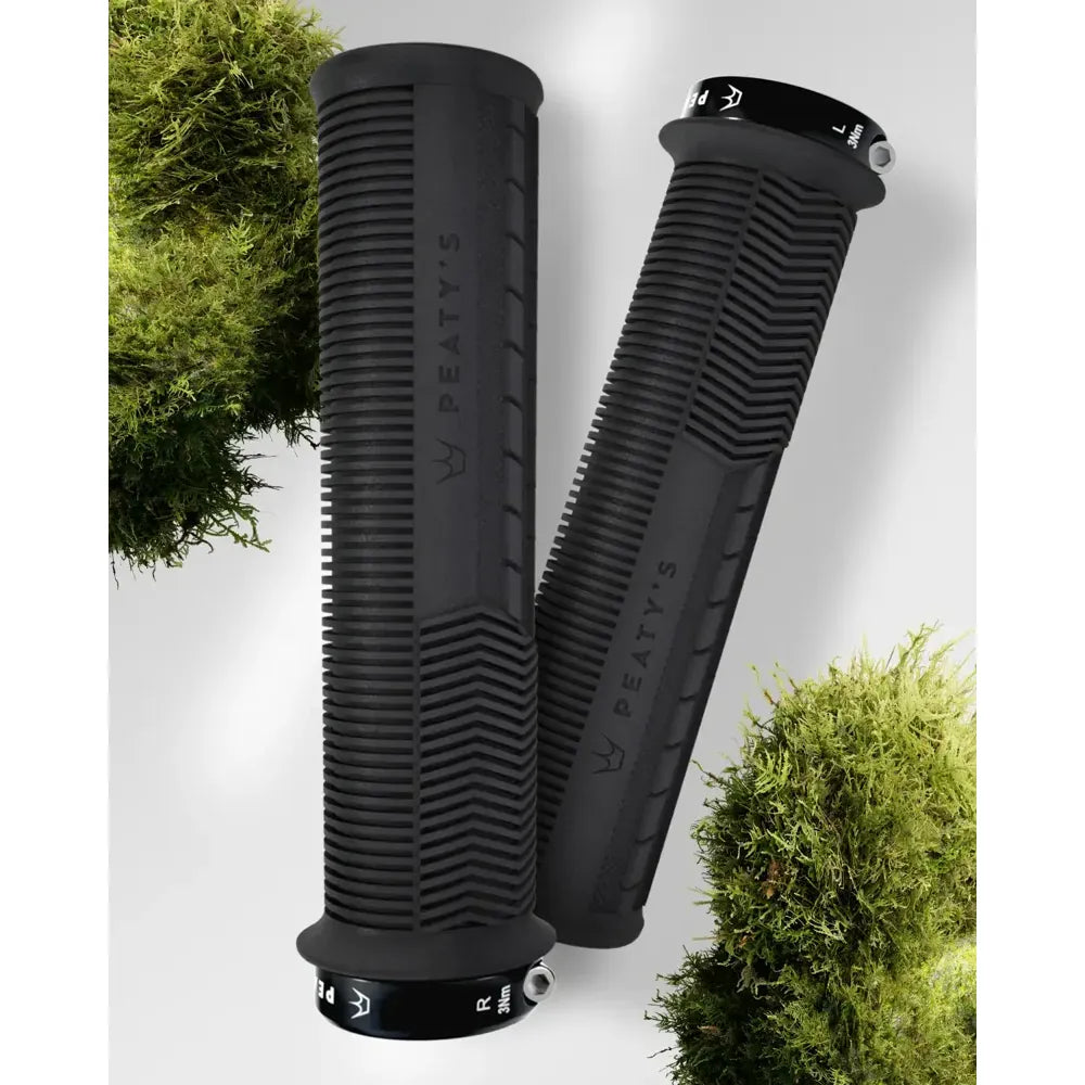 Peaty's Monarch Mushroom Grip Thick (32-34mm) Black thick - single