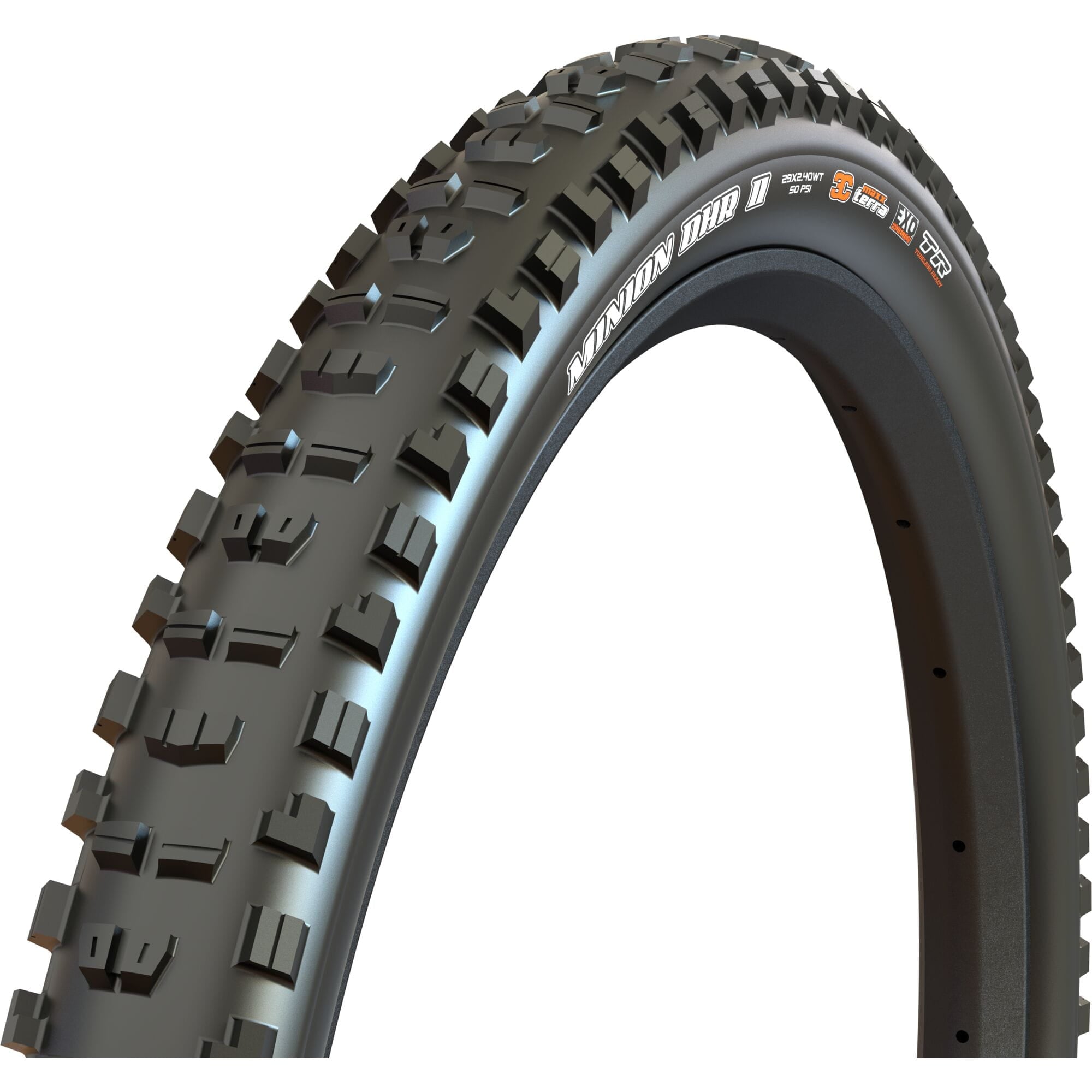 Maxxis Minion DHR II Dual Compound EXO 60 tpi TR Tyre - Black
