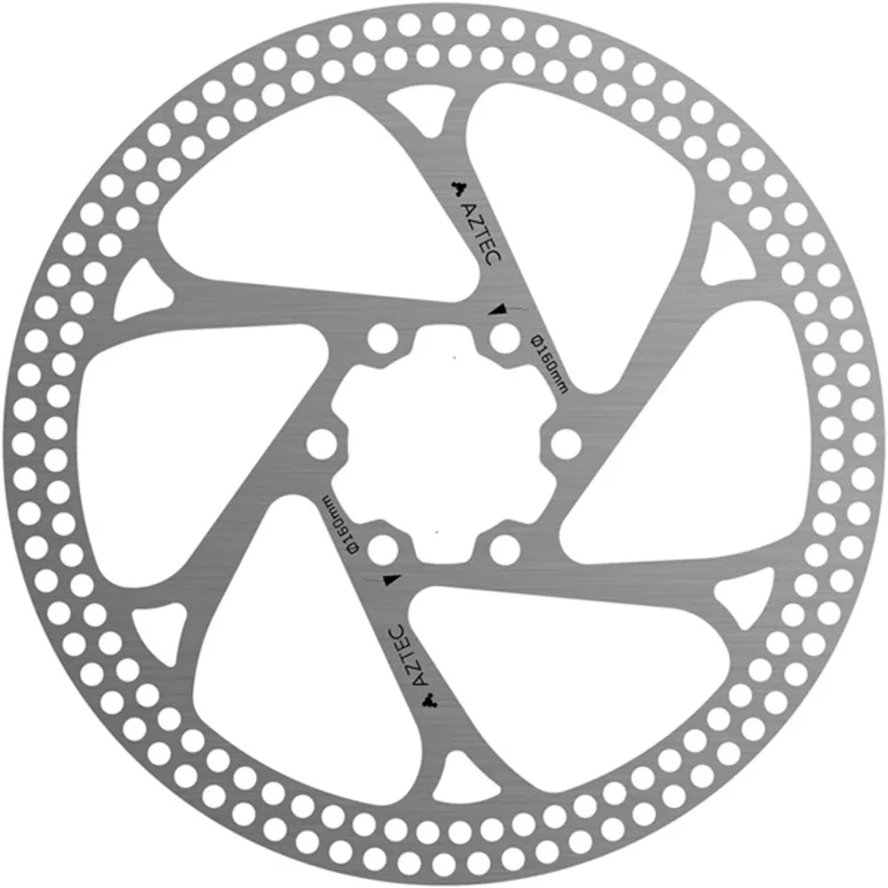 Aztec Fixed Circles Disc Brake Rotor 6 Bolt