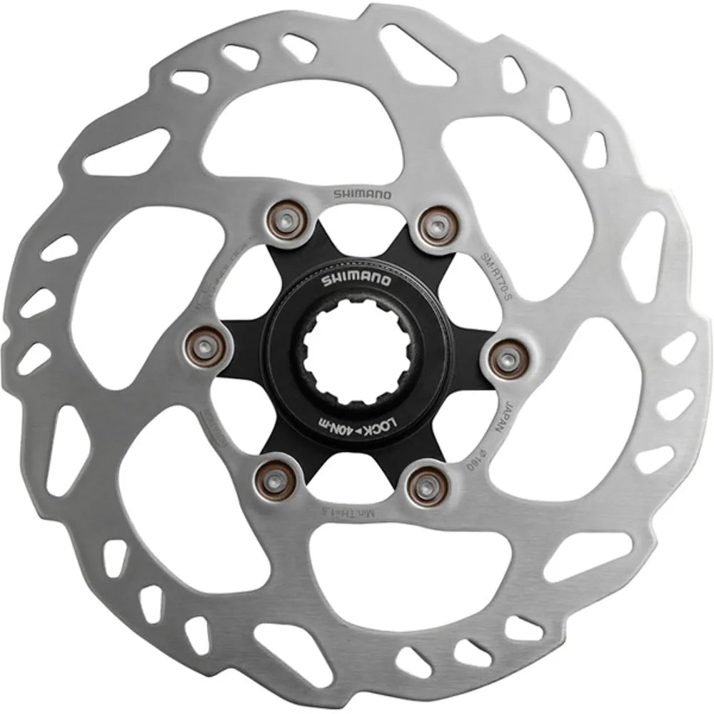 Shimano RT70 Disc Brake Rotor Centrelock With Internal Lockring - 160 mm