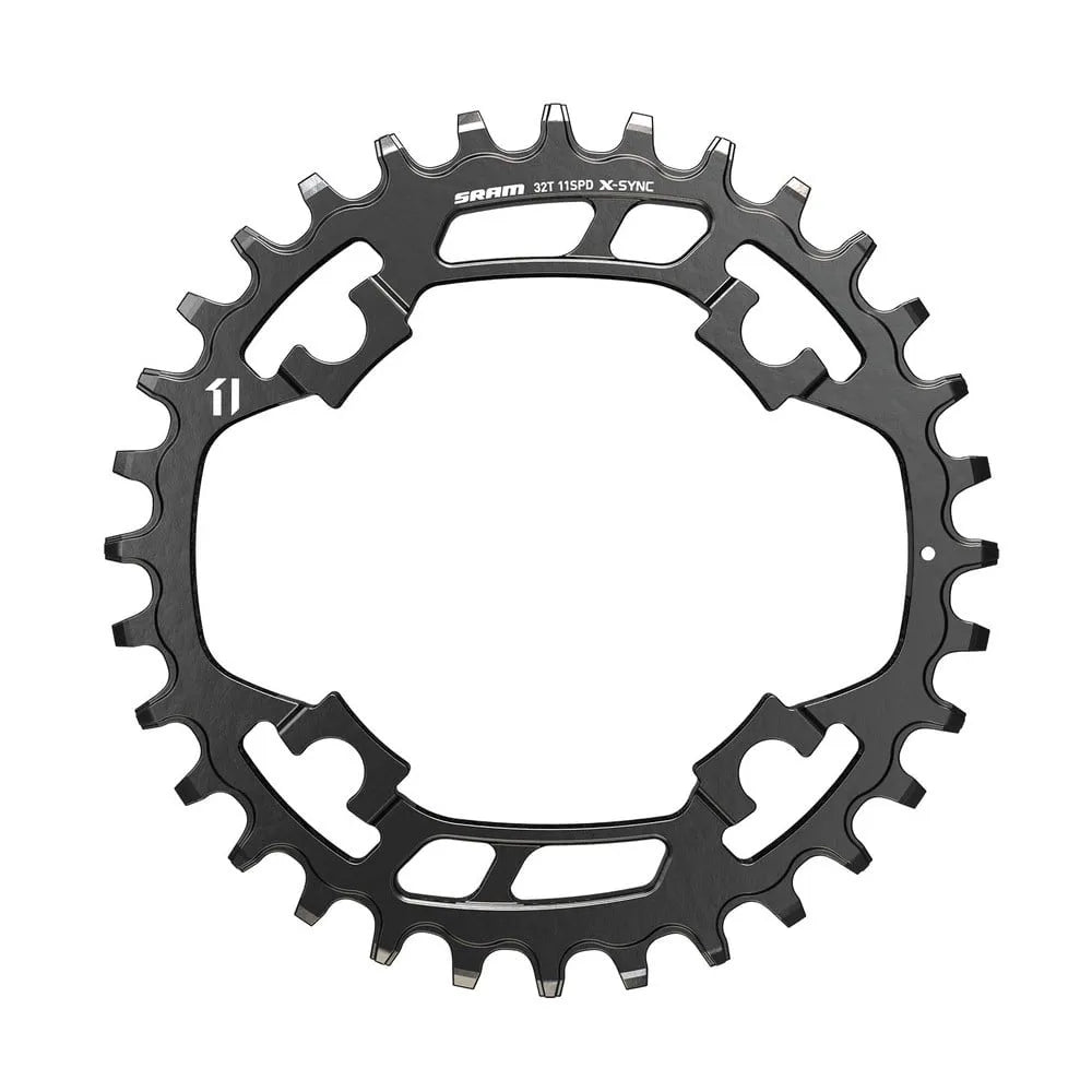 SRAM Chain Ring X-SYNC 1x11 STEEL 30T 94BCD Steel 3.5mm Black: BLACK 11spd 32t