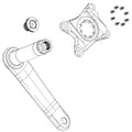 SRAM Self-Extracting Crank Bolt Kit - M18/M30 DUB - Black