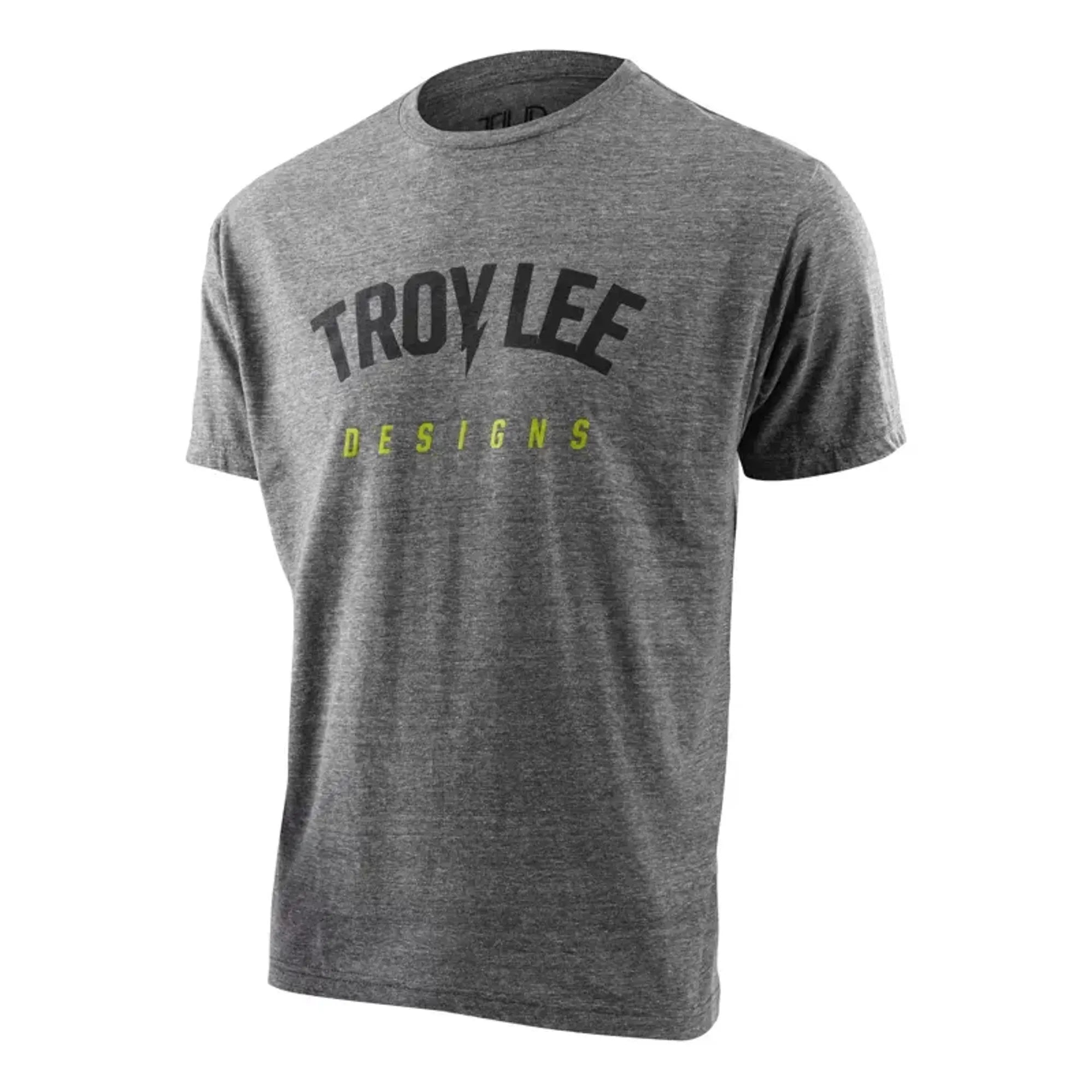 Troy Lee Designs - Short Sleeve T-Shirt - Bolt Vintage - Snow Heather