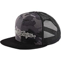 Troy Lee Designs Trucker Snapback Cap / Signature Camo - Black/Silver