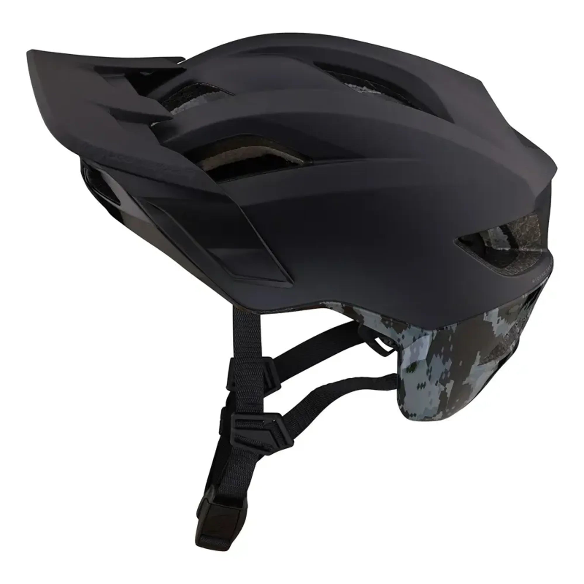 Troy Lee Designs Flowline SE MIPS Helmet - Radian Camo - Black/Grey