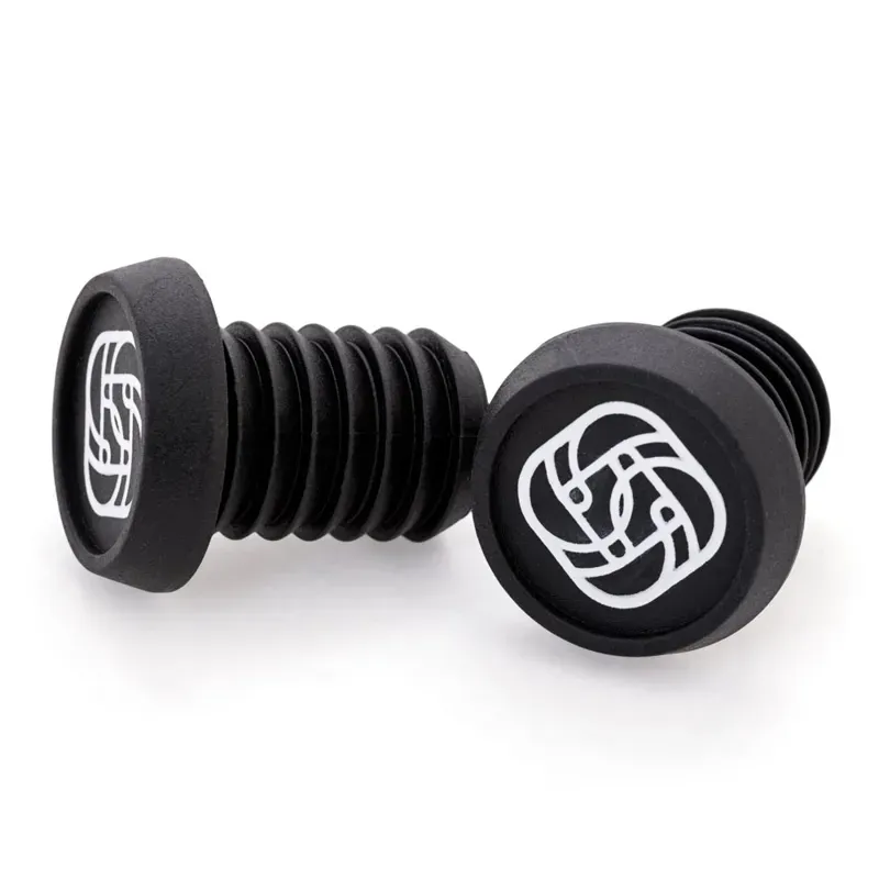 Gusset Components BMX Push-in Plug Pair in Black