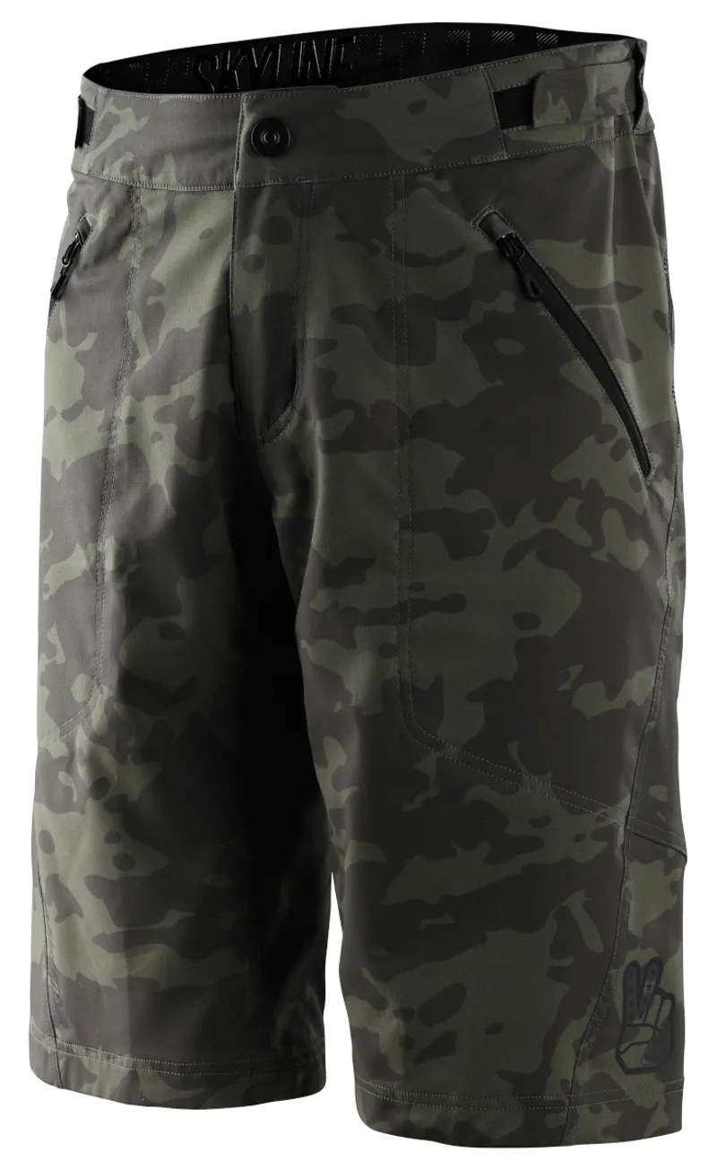 Troy Lee Designs V2 Skyline Shorts Camo Green Shell Only